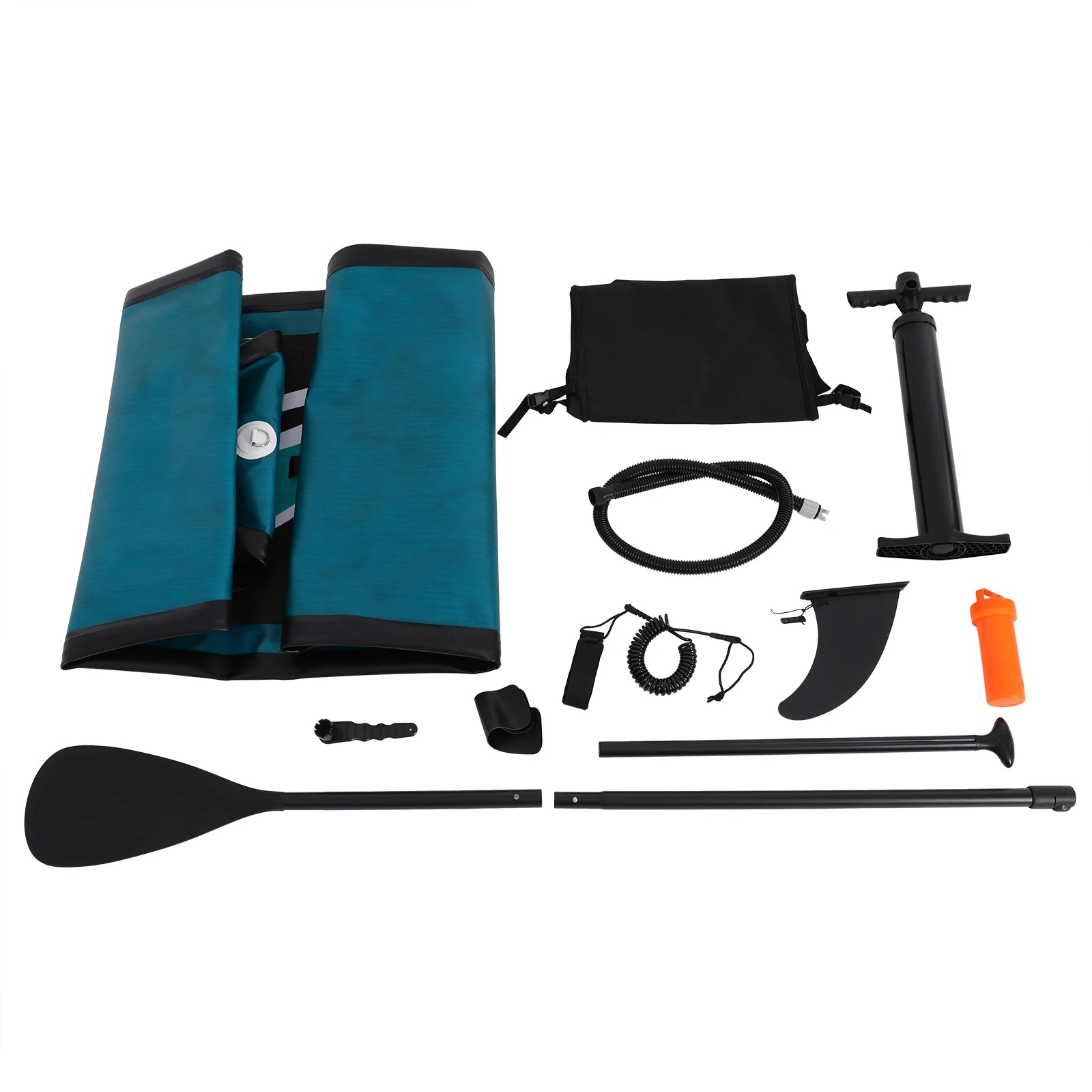 Inflatable Stand up Surfboard Set| 305*76*10cm Anti-slip Surface Portable Supboard Paddle Board| Surfboard+Pump+Paddle+Fin