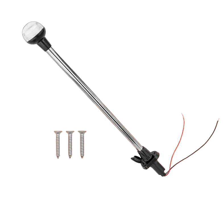 12V Marin Akter- & Ankarljus – 24" LED-Stolpljus för Båtar