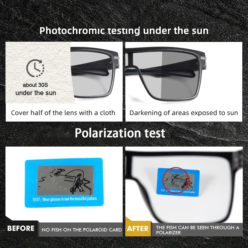 Polariserade Fotokromatiska Solglasögon – Sport & Körning UV400