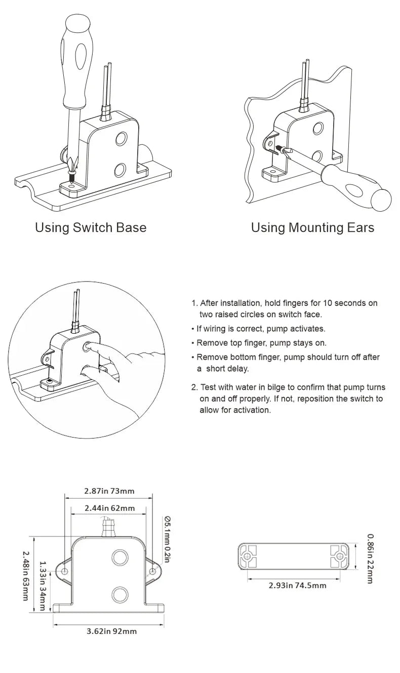 Vattennivåsensor med Automatiskt Larm 24V - Länspump Kontrollsystem