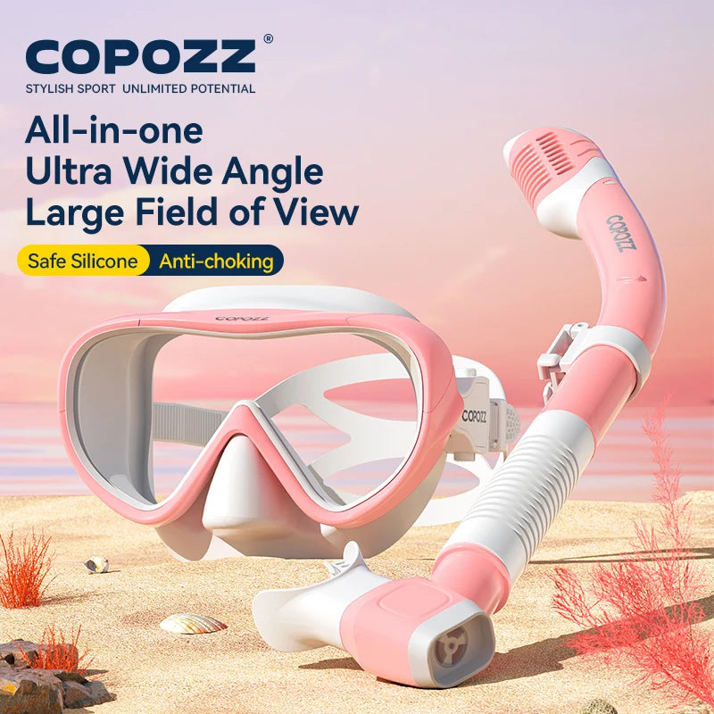 Snorkelmask - HD Anti-Dimma Panorama Dykmask