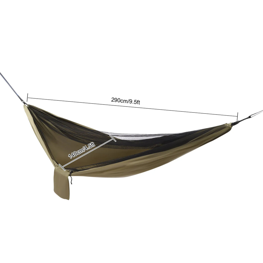Portable Camping Hammock and Canopy Awning Olive Drab Beach Hammock Canopy