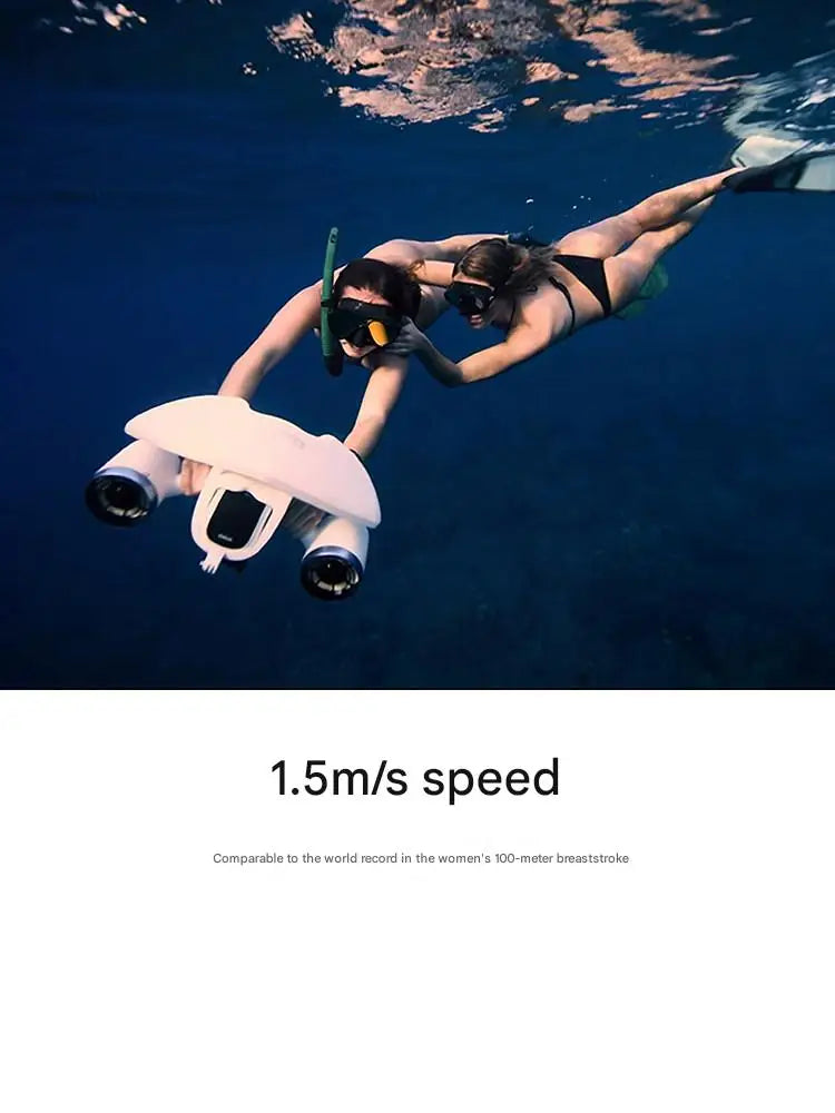 Undervattensscooter med Dubbla Motorer - 2 Hastigheter 1,5m/s
