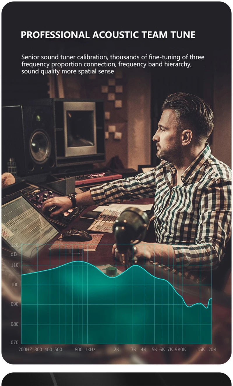 Type-C/3.5mm Kabelanslutna Hörlurar - Dubbel Bass In-Ear med Mikrofon & Karaoke