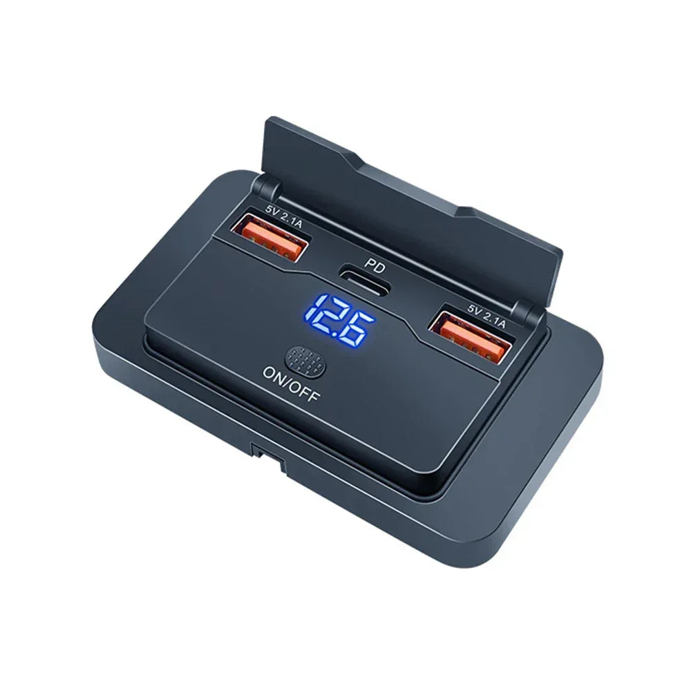 USB-laddare för bil med snabbladdning PD 20W & QC3.0 2 2.1A 1 PD