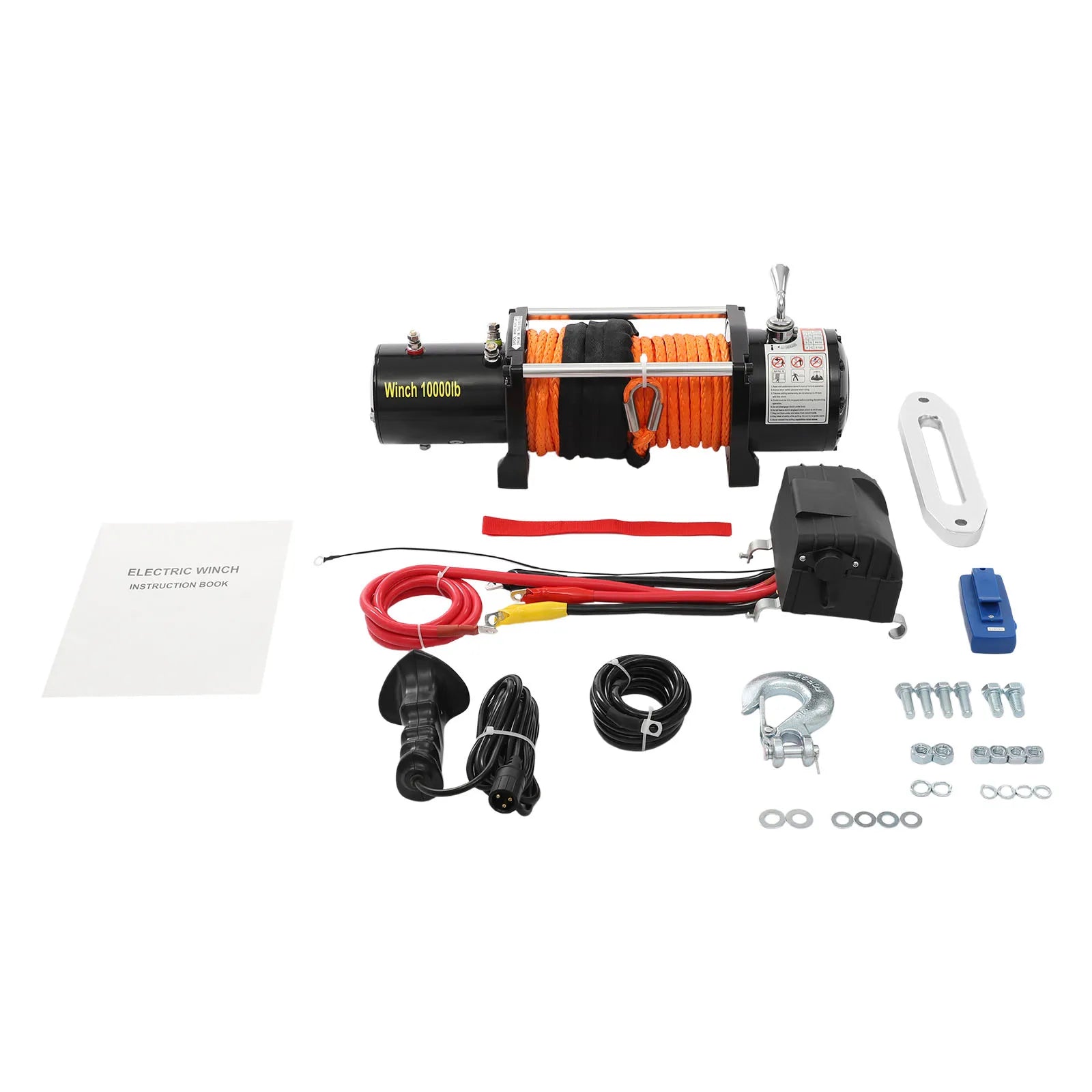 10000LB Electric ATV/UTV Winch| 12V Wired Car Winch w/ 85.3ft Rope| For ATV, UTV, SUV, Pickup, Off-road Vehicle svart Tyskland