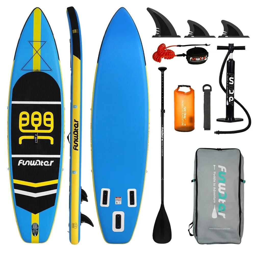 Uppblåsbar SUP Paddleboard - Premium Stand Up Paddle Board för Fiske och Fritid