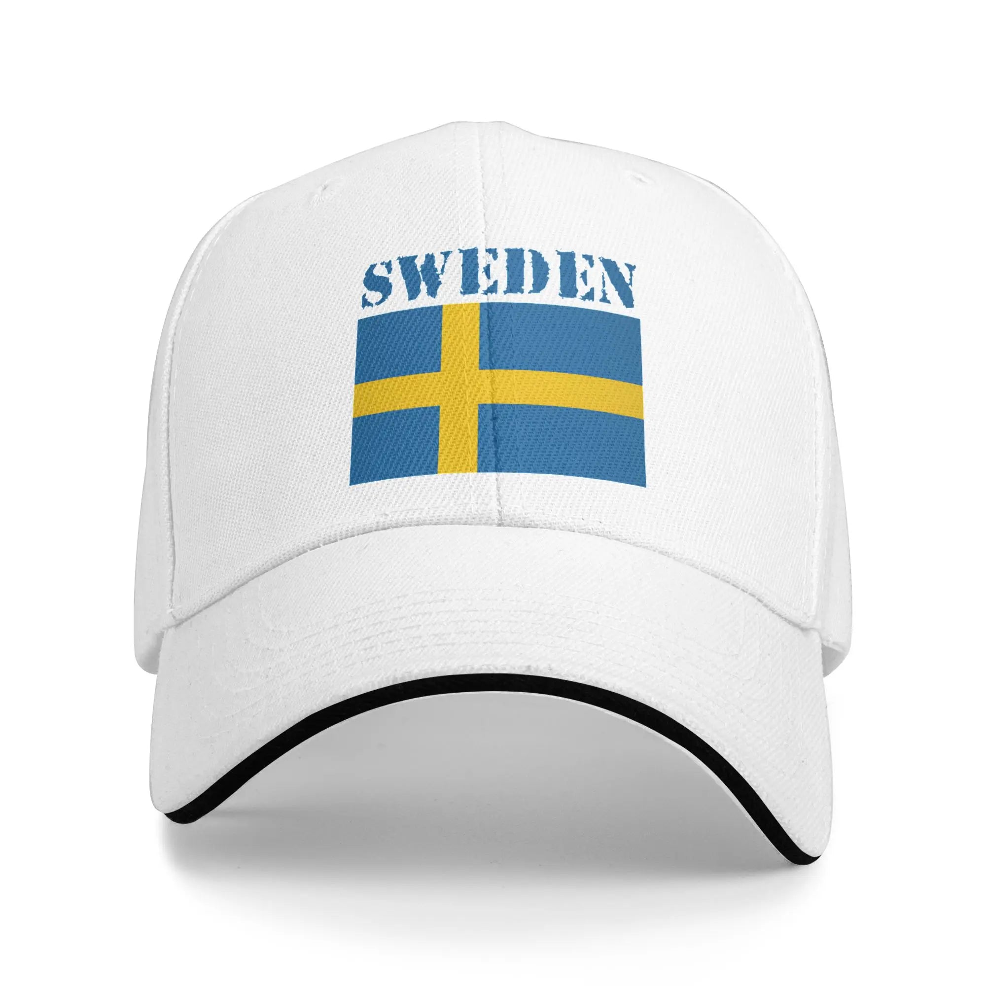 Sverige Flagga Baseballkeps - Andningsbar Dad Hat Snapback Unisex 1 One Size