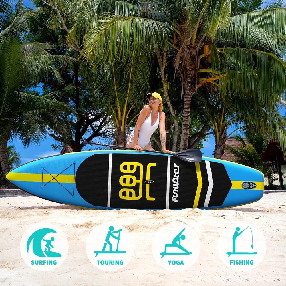Uppblåsbar SUP Paddleboard - Premium Stand Up Paddle Board för Fiske och Fritid