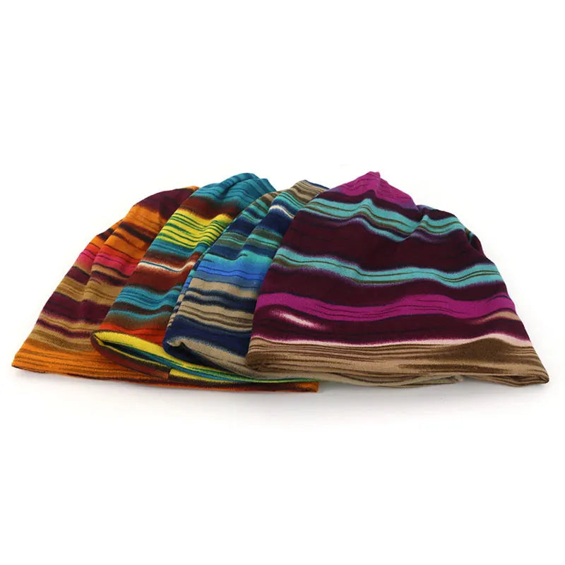 Tunn Stickad Mössa - Multifunktionell Beanie Höst & Vinter | Unisex Dam & Herr