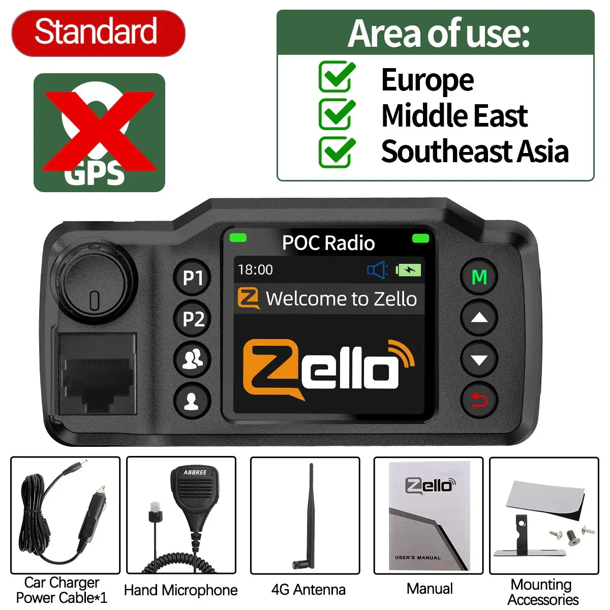 ABBREE GP-8900 Plus. Eurasisk version