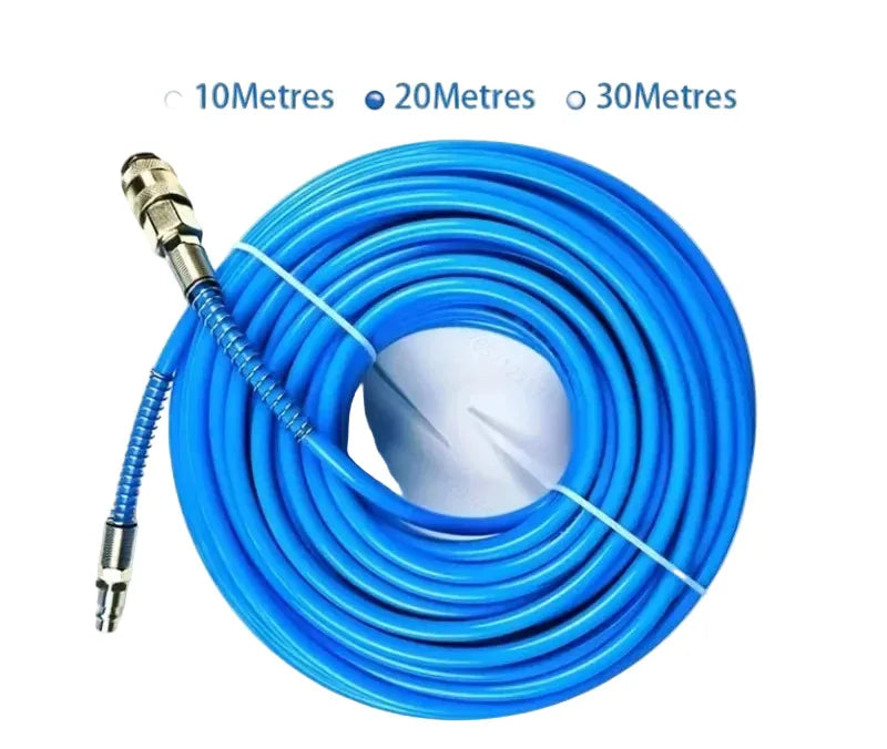 Luftkompressorslang med Snabbkoppling - Flexibel PU-slang 10/20/30m