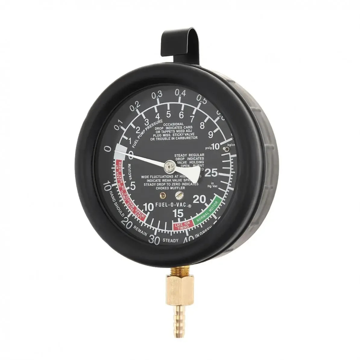 Professionell Bränslepump & Vakuumtestare 0-10 PSI / 0-28 Hg för Bil & Lastbil