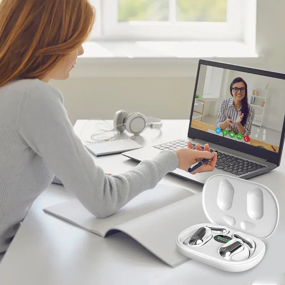 AI Översättningshörlurar 3-i-1 - 144 Språk Bluetooth 5.3 Trådlösa Hörlurar