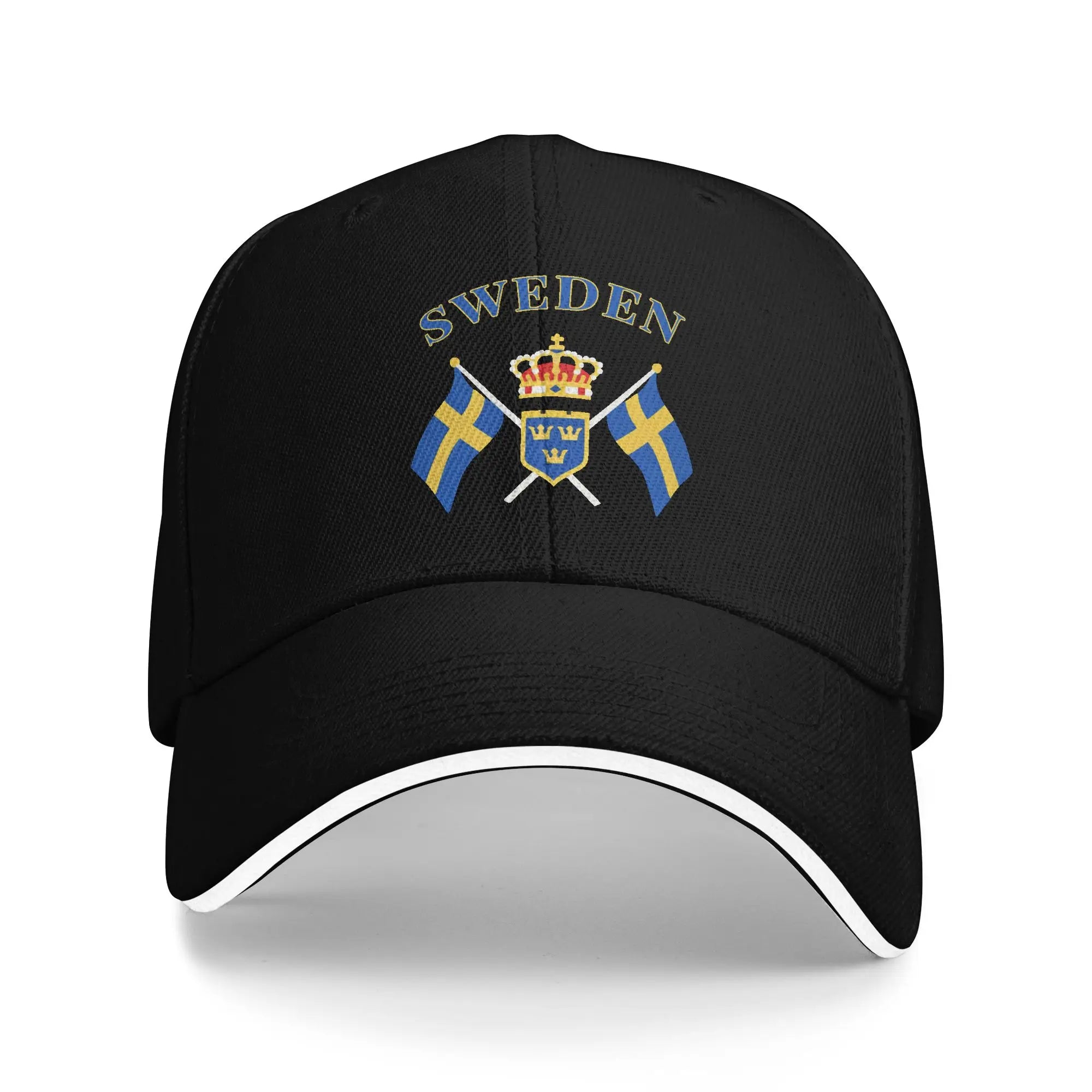 Sverige Flagga Baseballkeps - Andningsbar Dad Hat Snapback Unisex 9 One Size