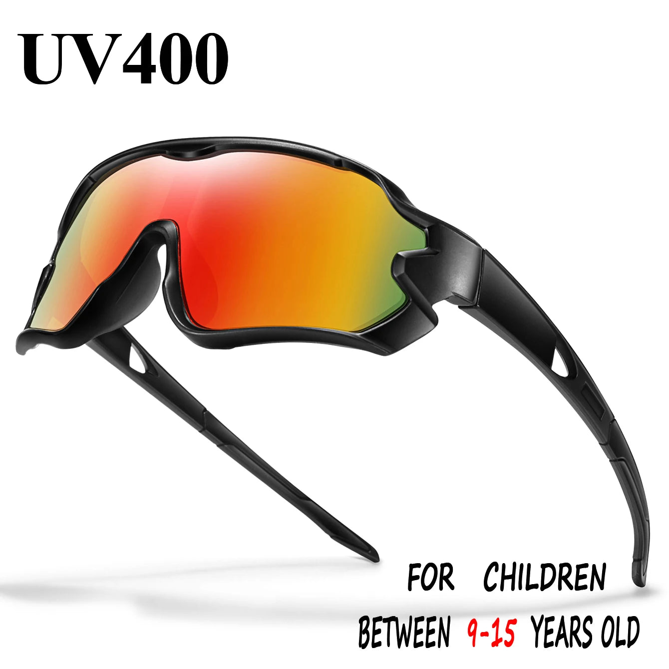 Barnsolglasögon UV400 – Sport & Utomhus för Barn 9–15 År