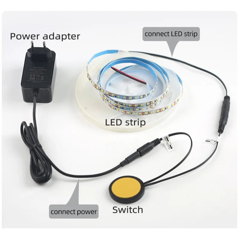 Smart Touch Dimmer Switch DC 12V/24V - LED Skåpbelysning med Sensor | 60W