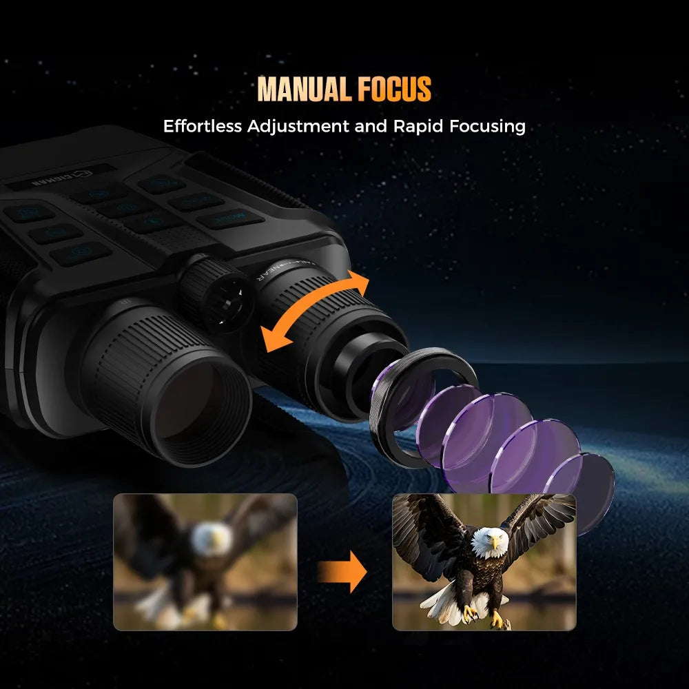 Nattsynskikare - 3.99" Skärm, 5000mAh, 5x Zoom