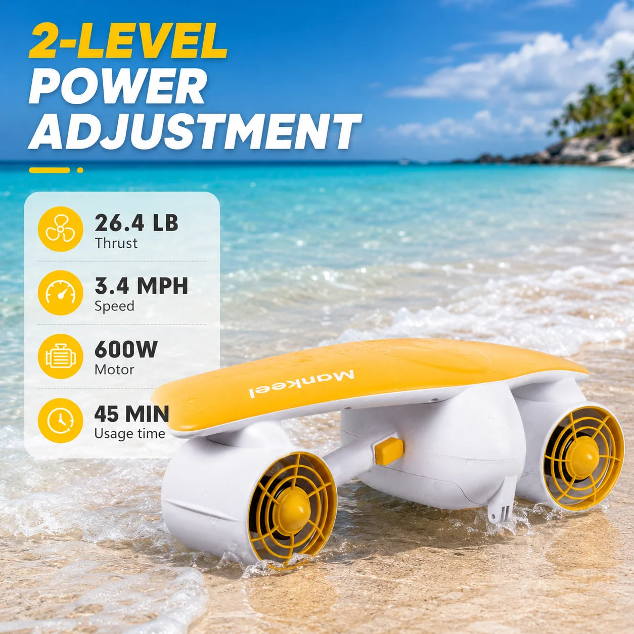 Undervattensscooter 600W – Elektrisk Dykbooster för Vuxna och Barn