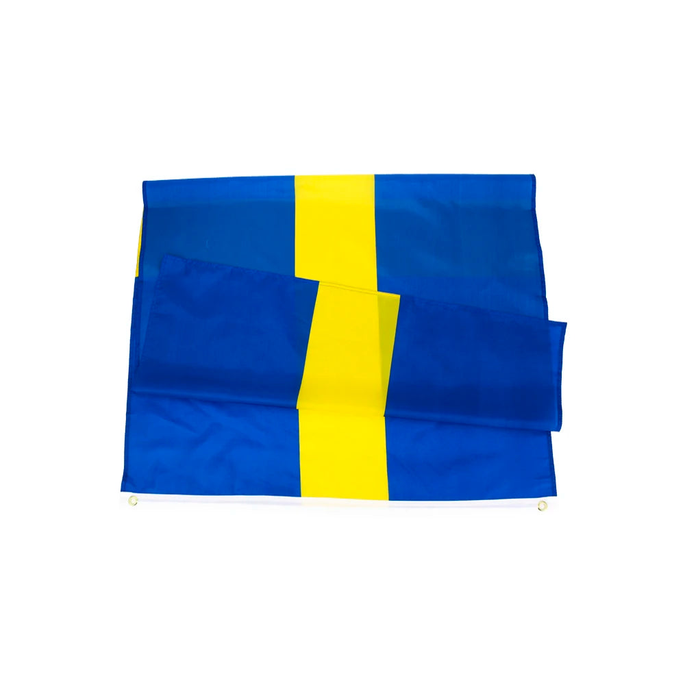 Sveriges Flagga 90x150cm - Högkvalitativ Svensk Flagga i Polyester