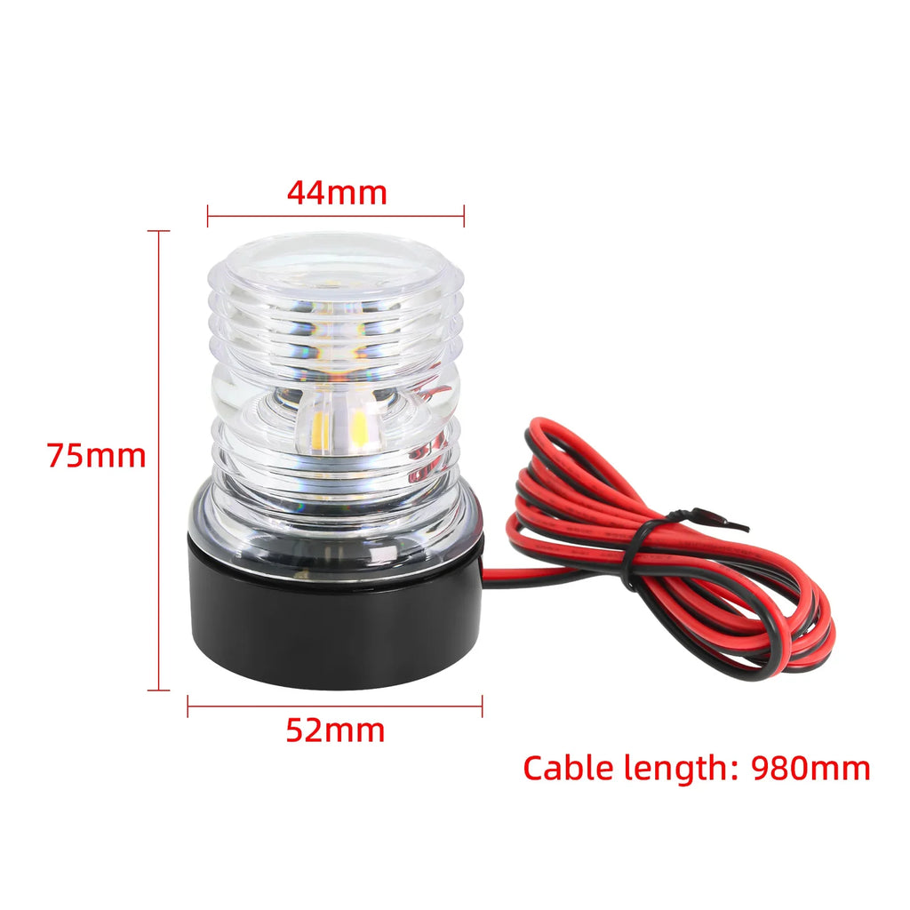 LED Ankarlykta 12V - 360° Navigationsljus för Båt och Yacht Anchor Light