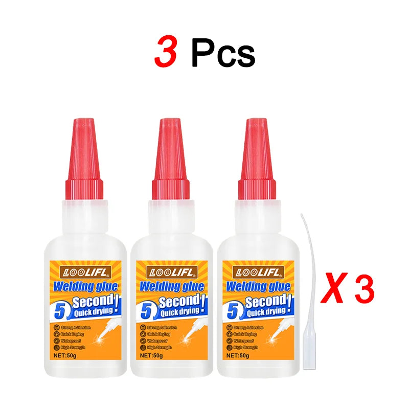 LOOLIFL Extrastark Svetsande Lim 50g - Universellt Metallim för Metall Resin Keramik Glas Trä Plast