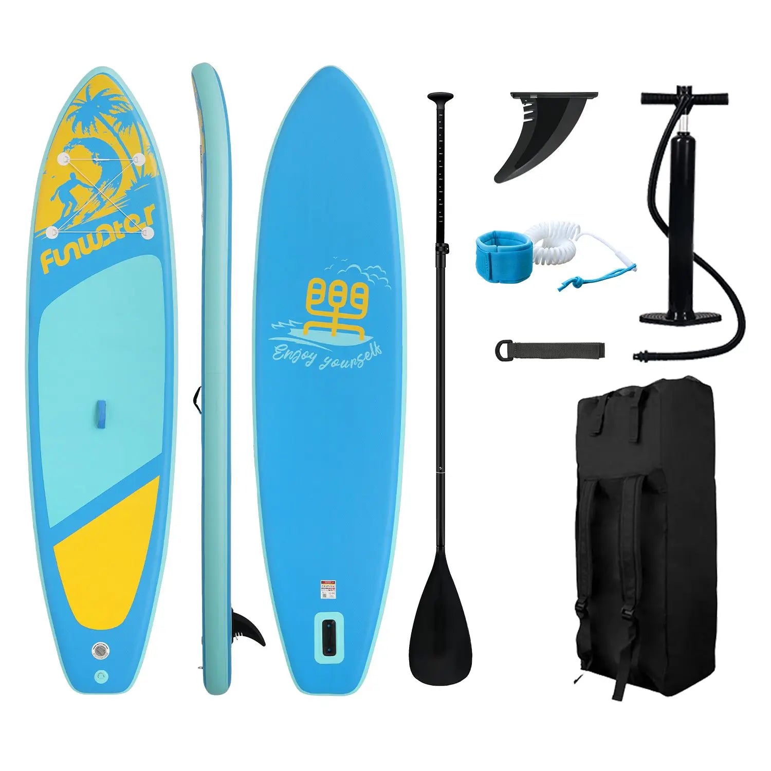 FunWater Uppblåsbar SUP Board - Stand Up Paddling Board för Vattensport SUPFW28F Polen (3–6 dagar)