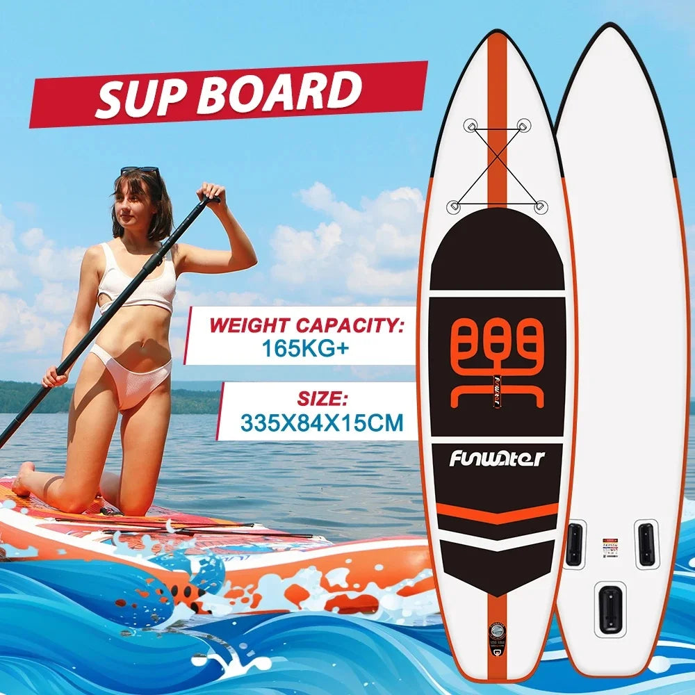 Uppblåsbar SUP Paddleboard - Premium Stand Up Paddle Board för Fiske och Fritid