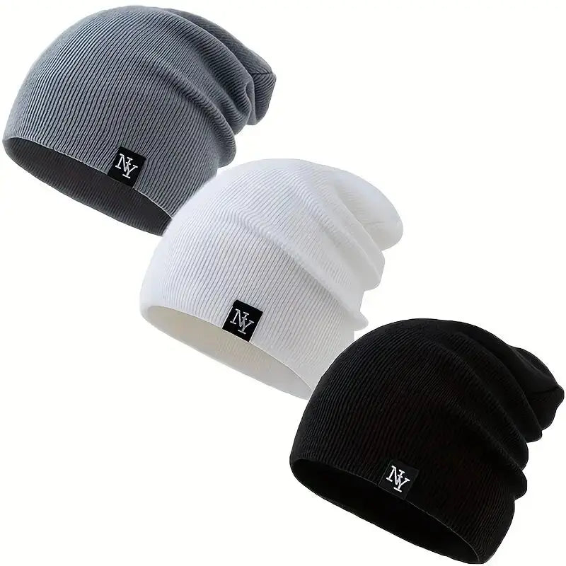 Stickad Mössa - Varm Vintermössa för Dam & Herr | Akryl Beanie