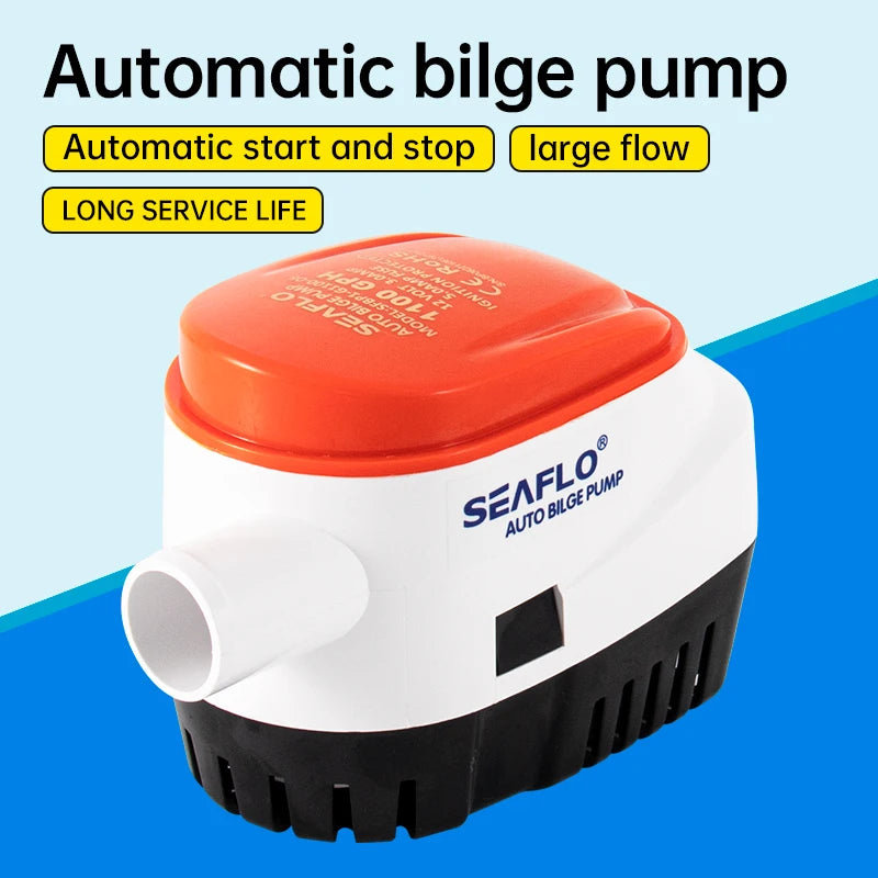 Premium Marin Länspump 12V/24V - Automatisk Dykbar Pump för Båt & Yacht