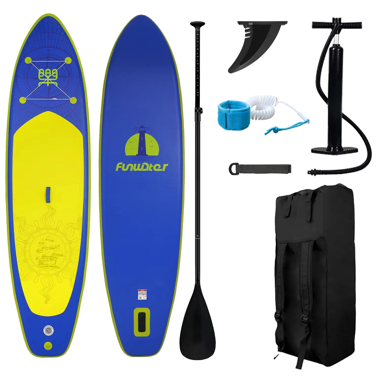 FunWater Uppblåsbar SUP Board - Stand Up Paddling Board för Vattensport SUPFW28A Polen (3–6 dagar)