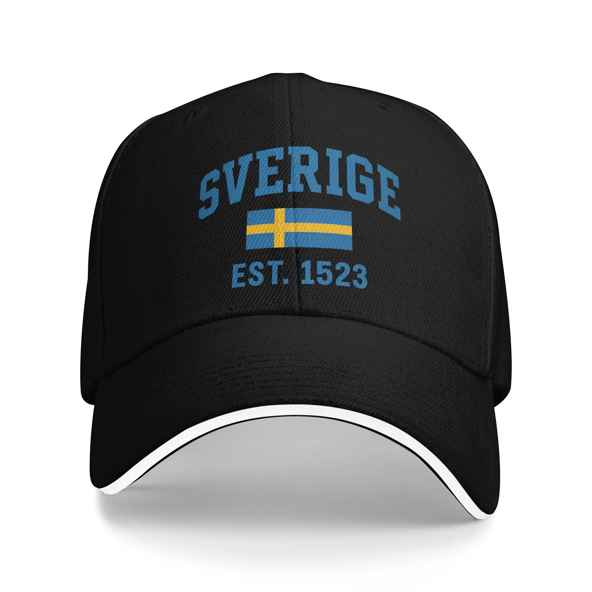Sverige Flagga Baseballkeps - Andningsbar Dad Hat Snapback Unisex 5 One Size