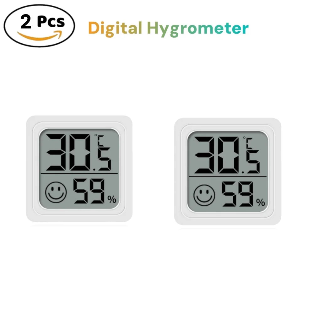 LCD Digital Termometer & Hygrometer med Komfortindikator - Väderstation Inomhus