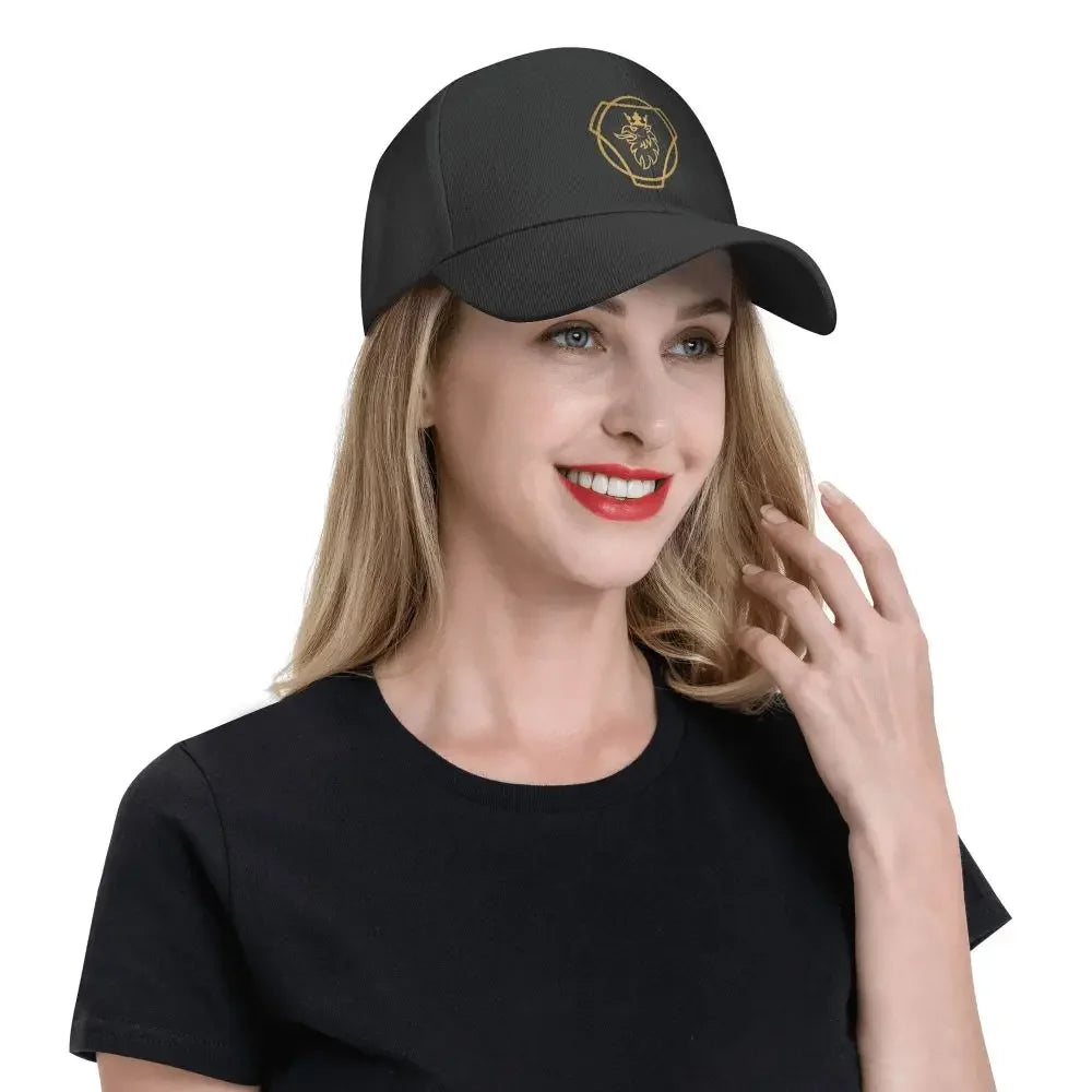 Sverige Lastbil Saab Scania Logo Keps - Andningsbar Dad Hat Snapback