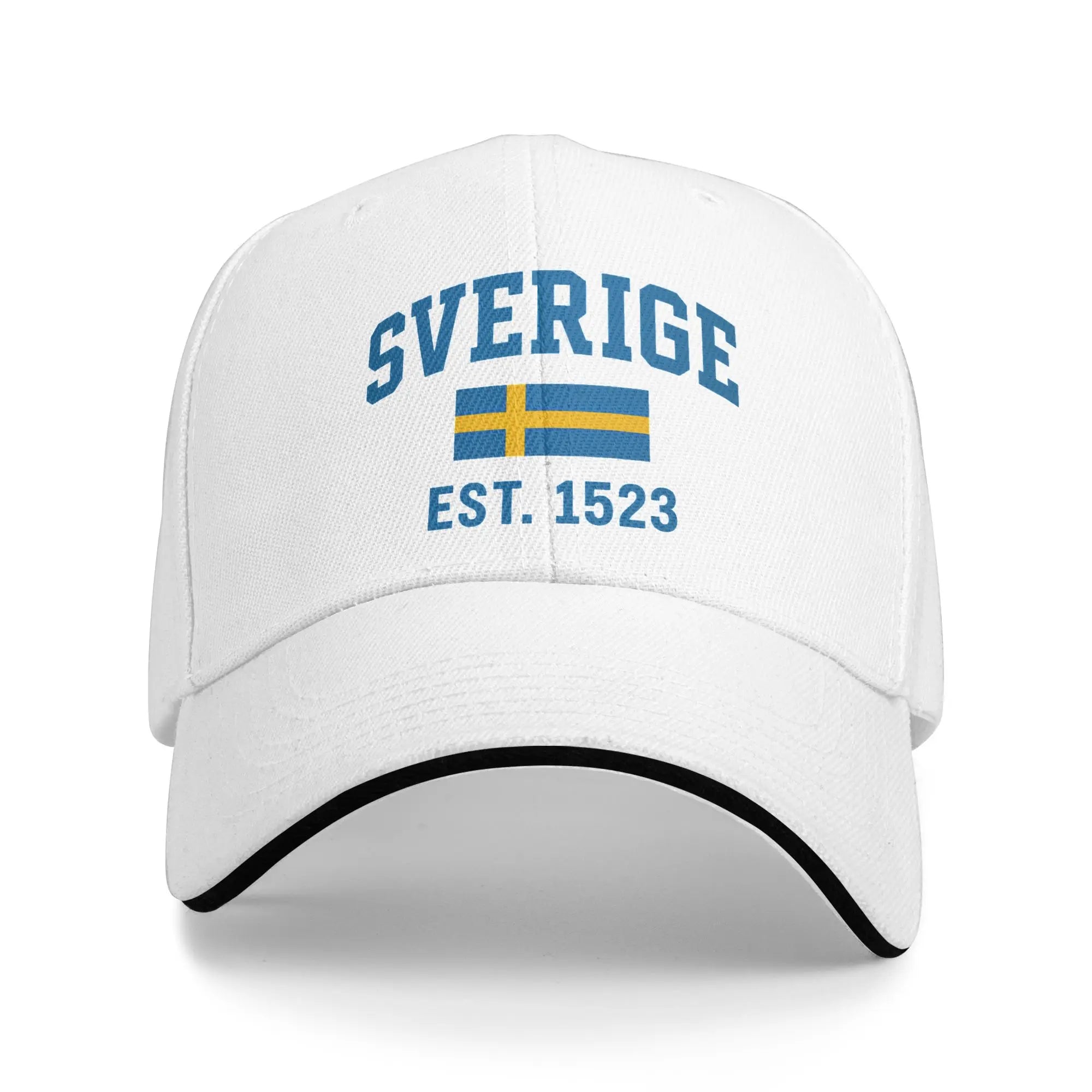 Sverige Flagga Baseballkeps - Andningsbar Dad Hat Snapback Unisex 6 One Size