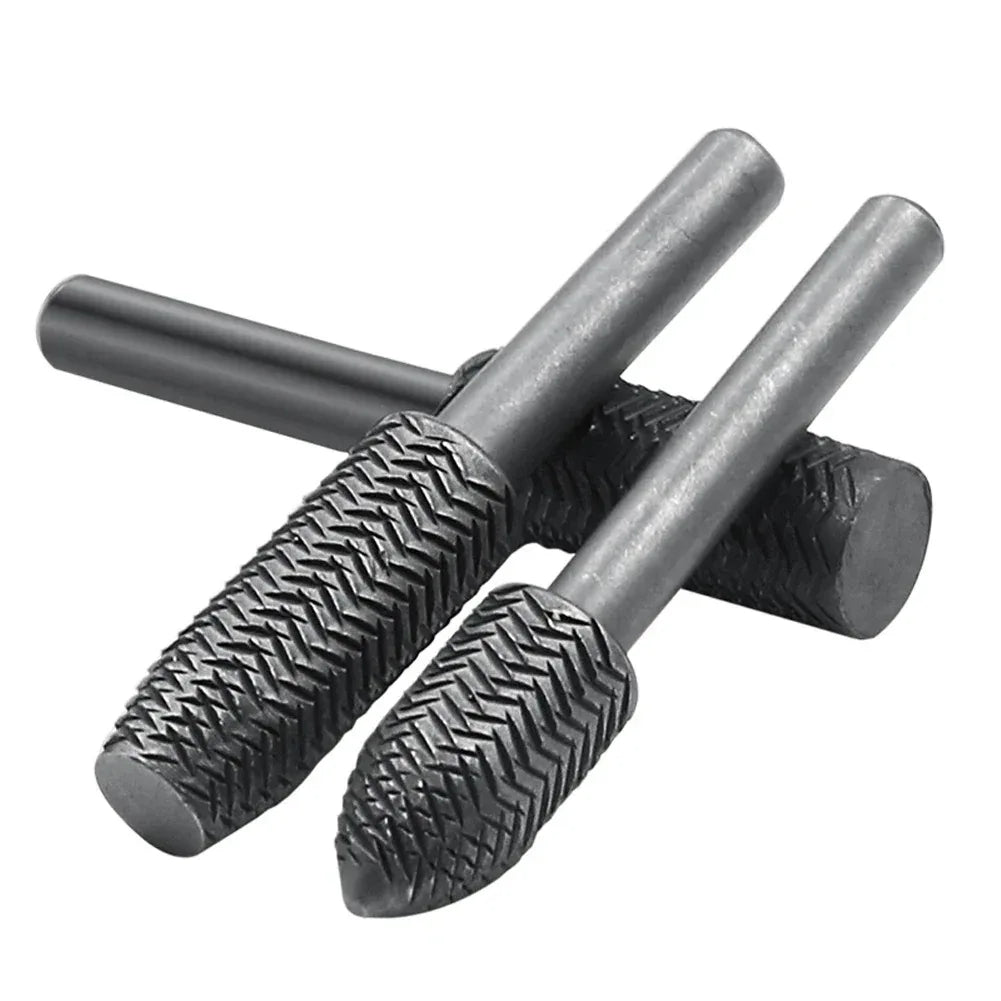 5-delars Roterande Raspfilsset Stål 6mm Skaft - DAZZLEEX Dubbelskärare för Metall & Trä