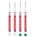 4Pcs/Set 20mm Deep Hole Long Nib Head Markers For Metal Perforating Pen Waterproof Bathroom Woodworking Decoration Multi-Purpose 2white 2green