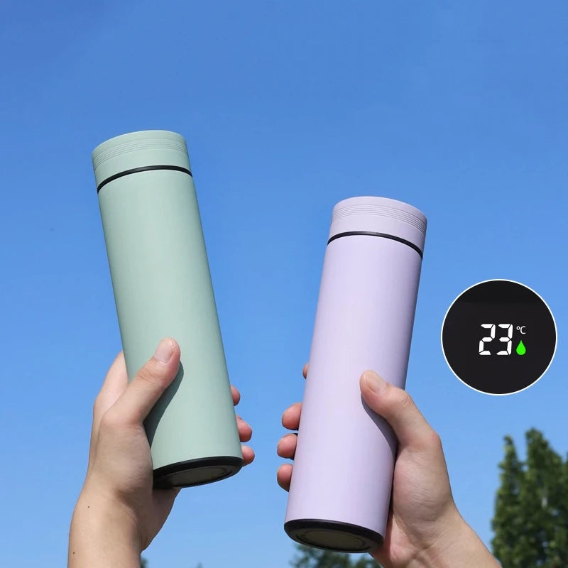 Smart Termos med LCD-display – Håller Varmt & Kallt | 500ml Rostfritt Stål