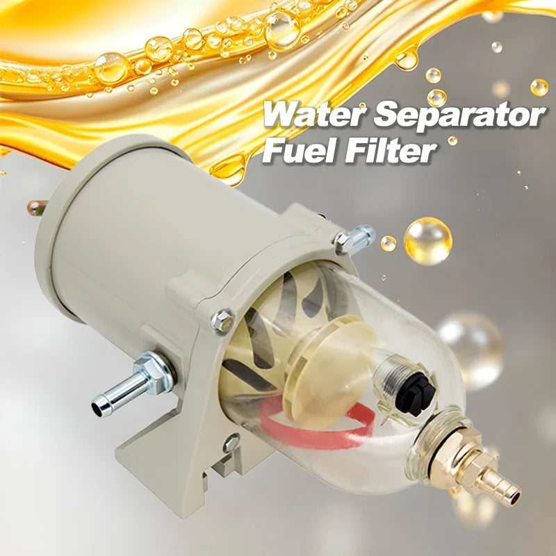 500FG/500FH Dieselbränslefilter Vatten-Separator 300x110mm 90GPH Högflöde