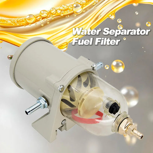 500FG/500FH Dieselbränslefilter Vatten-Separator 300x110mm 90GPH Högflöde