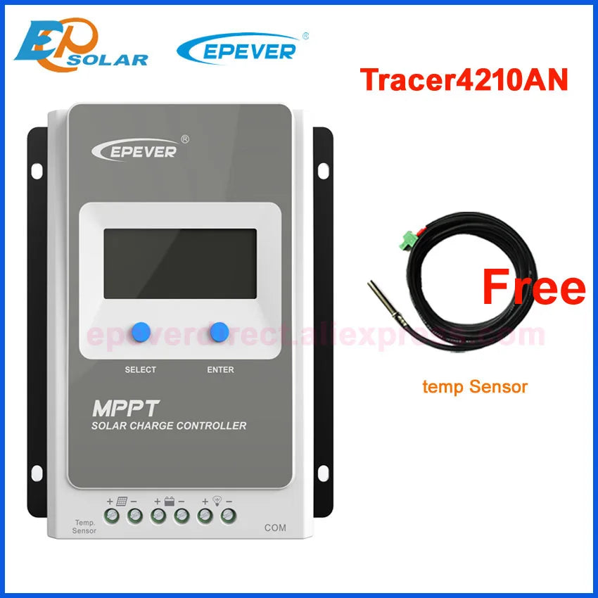 MPPT Solarladdningsregulator 10A 20A 30A 40A – 12V/24V Auto Tracer4210AN 40A 12V 24V