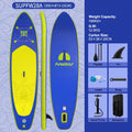 Tax Free EU Stock FunWater SUPFW28A Blue Yellow Paddle Board 3-7 Days Delivery ISUP Nautical Complete Kit Adult SUPFW28A Poland