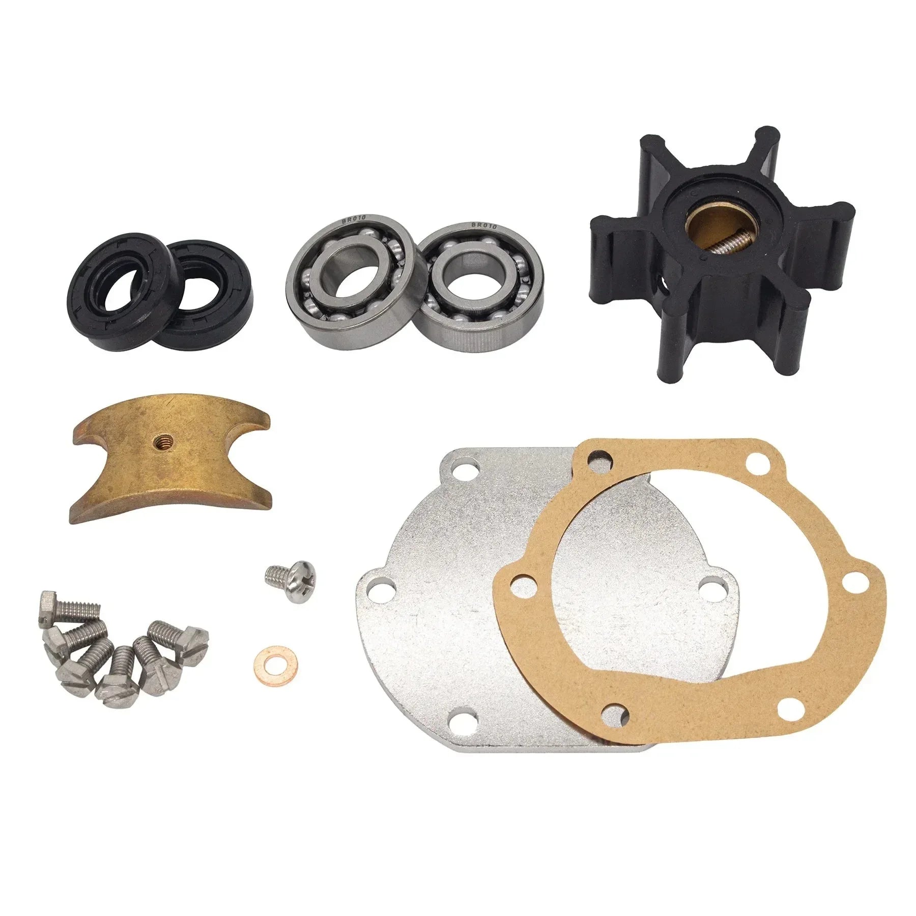 Komplett Vattenpump Reparationskit för Volvo Penta Marinmotorer Svart