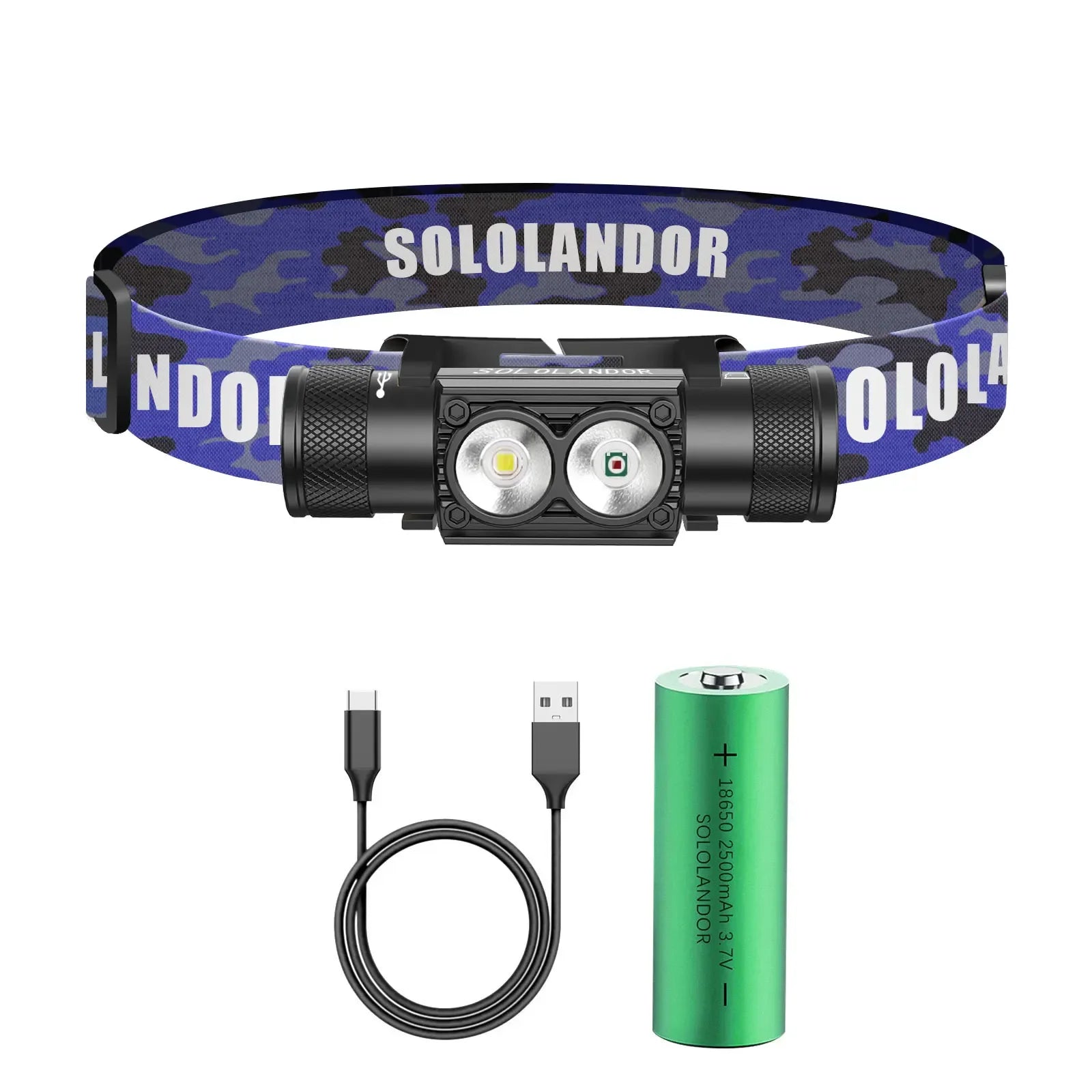 Professionell LED Pannlampa 600lm - Vit & Röd Belysning USB-C Laddbar.