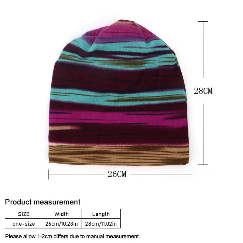 Tunn Stickad Mössa - Multifunktionell Beanie Höst & Vinter | Unisex Dam & Herr