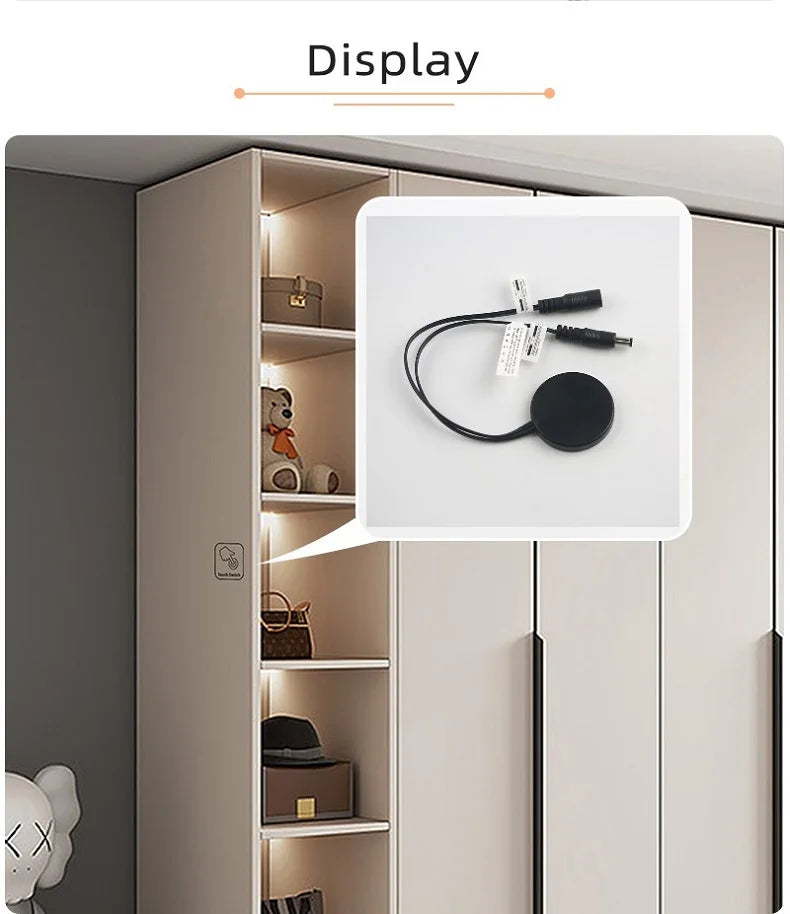 Smart Touch Dimmer Switch DC 12V/24V - LED Skåpbelysning med Sensor | 60W
