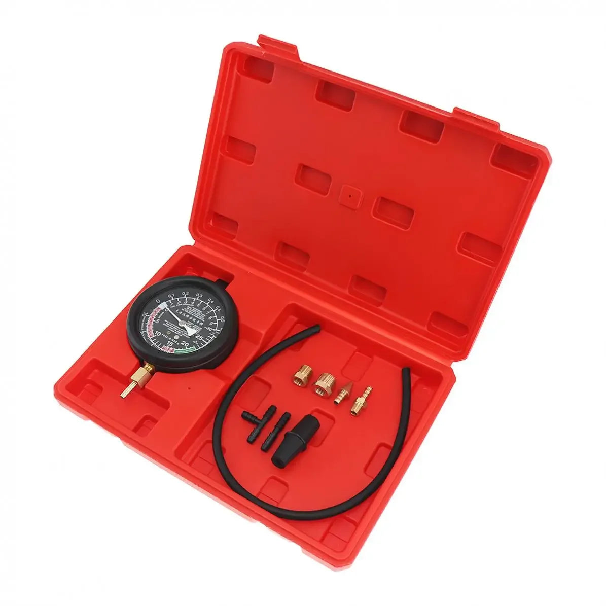 Professionell Bränslepump & Vakuumtestare 0-10 PSI / 0-28 Hg för Bil & Lastbil