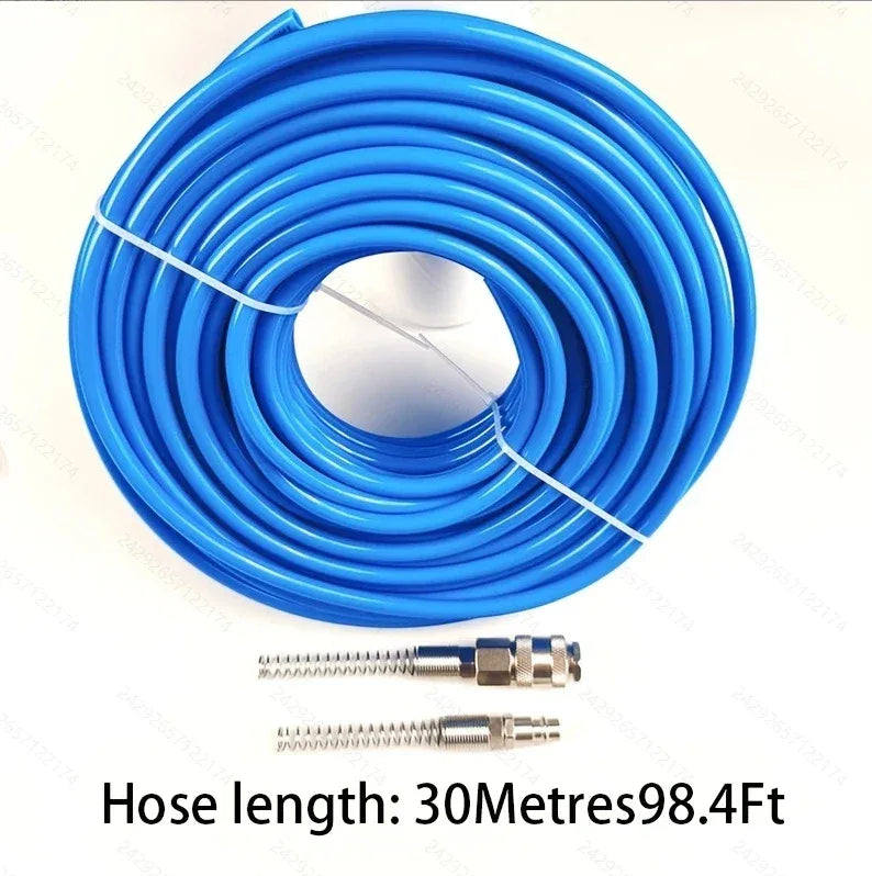 Luftkompressorslang med Snabbkoppling - Flexibel PU-slang 10/20/30m 30M EU 3-in-1 conn