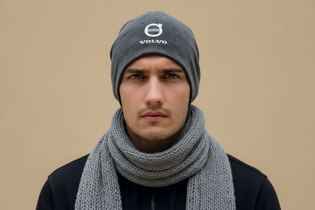 Volvo Mössa 2026 Ny Design - Premium Varm Beanie Keps Höst Vår - Volvo-Logotyp XC40 XC90 V40 V90 V60 XC60