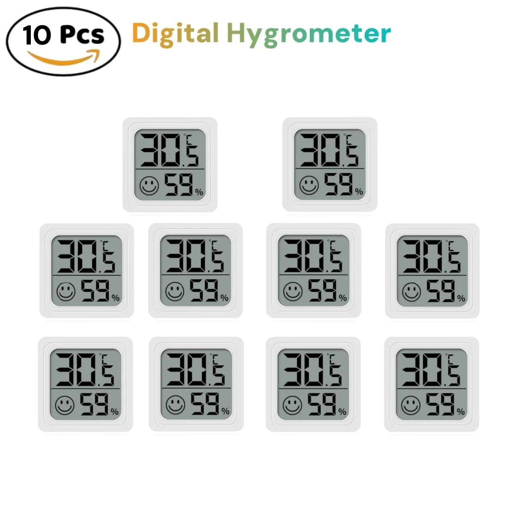 LCD Digital Termometer & Hygrometer med Komfortindikator - Väderstation Inomhus